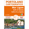 PORTOLANO CARTOGRAFICO 2a  MAR LIGURE Golfo di Genova Golfo di La spezia